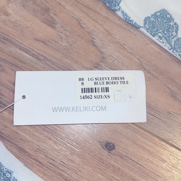 Keliki Hawaii XS blue boho mini dress - Picture 5 of 6